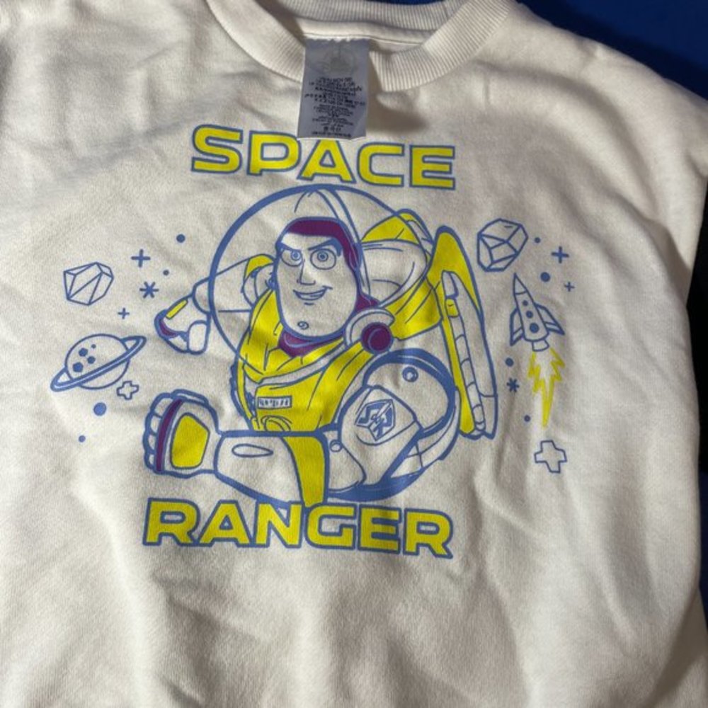 Disney Pixar Buzz Lightyear Pullover Sweatshirt for Kids – Toy Story S (5/6) - Picture 3 of 5
